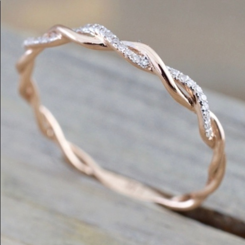 Rose Gold Twist Ring